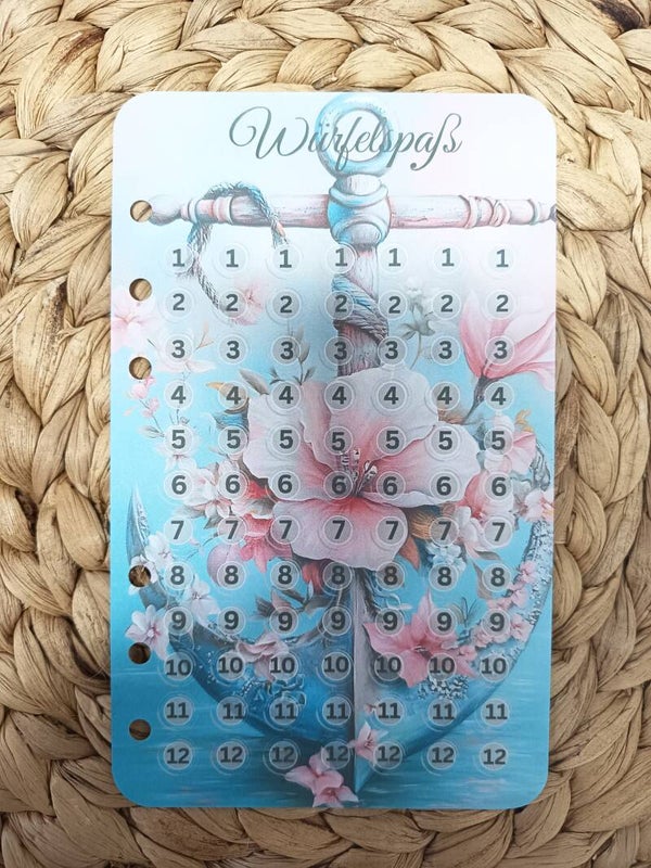 Würfelspaß - A6 Challenge zum Einheften