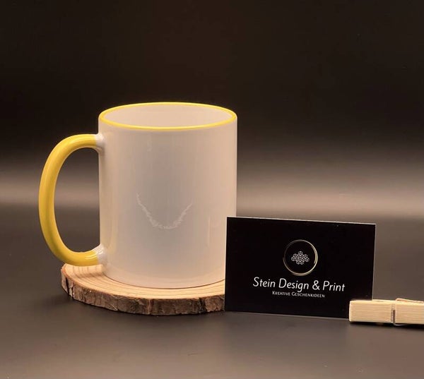 Foto-Tasse mit Text (individualisierbar)