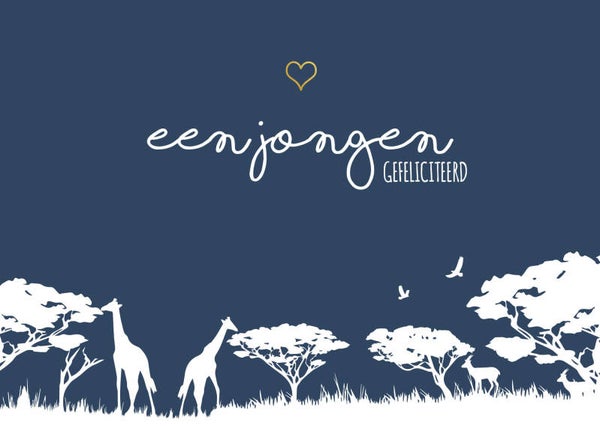 Jungle giraffe - jongen