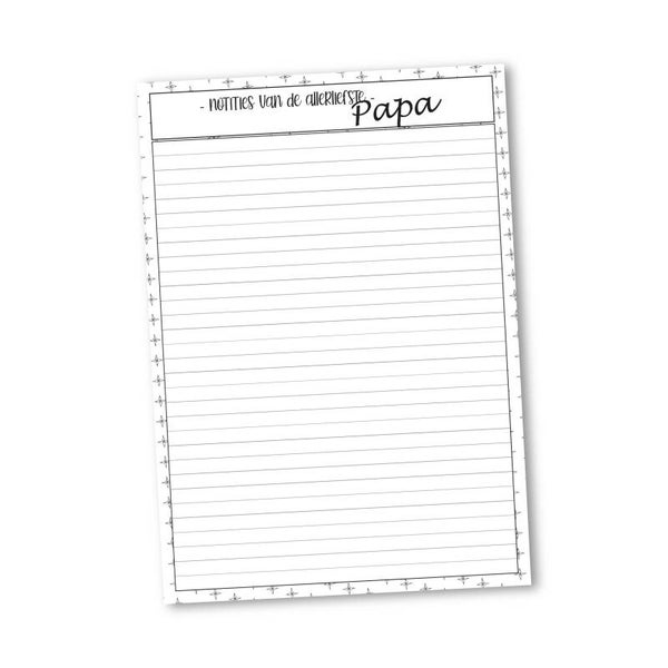 Notities van papa