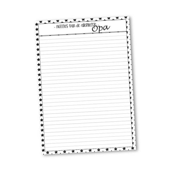 Notities van opa