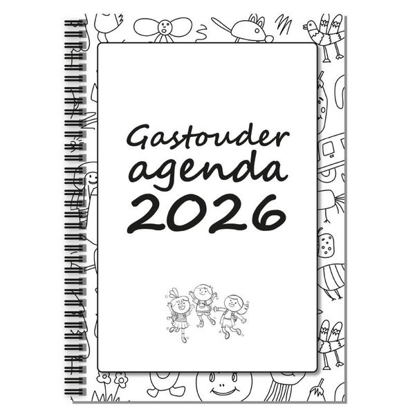 Gastouderagenda 2026 - A4 - voor 10 kindjes