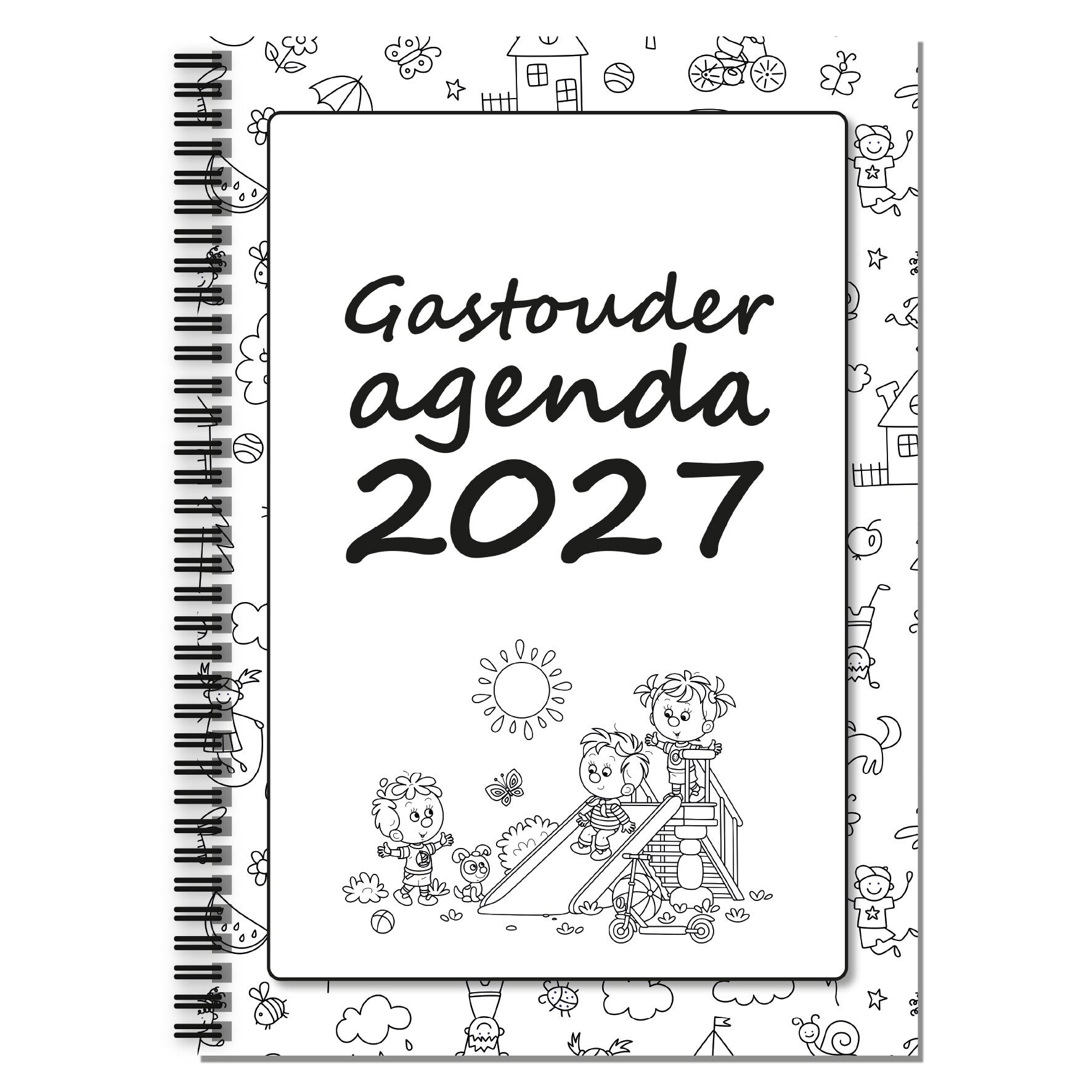 Gastouderagenda 2027 - A4 - voor 10 kindjes