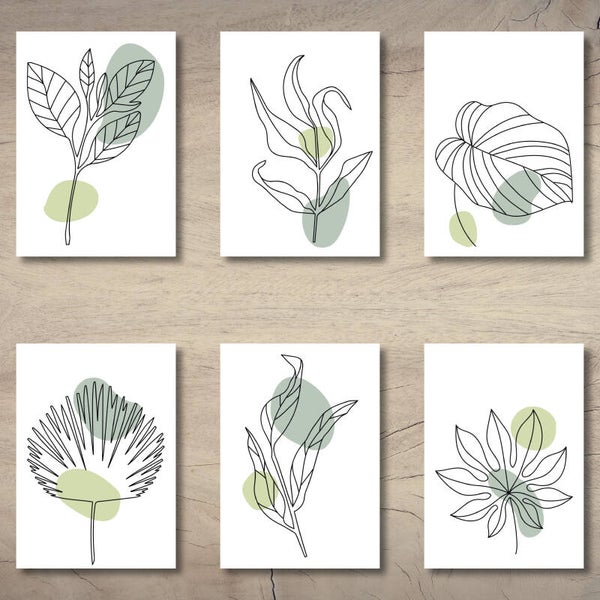 Kaartenset botanical | 40 stuks