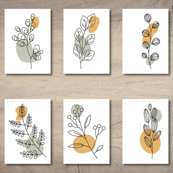 Kaartenset floral | 40 stuks