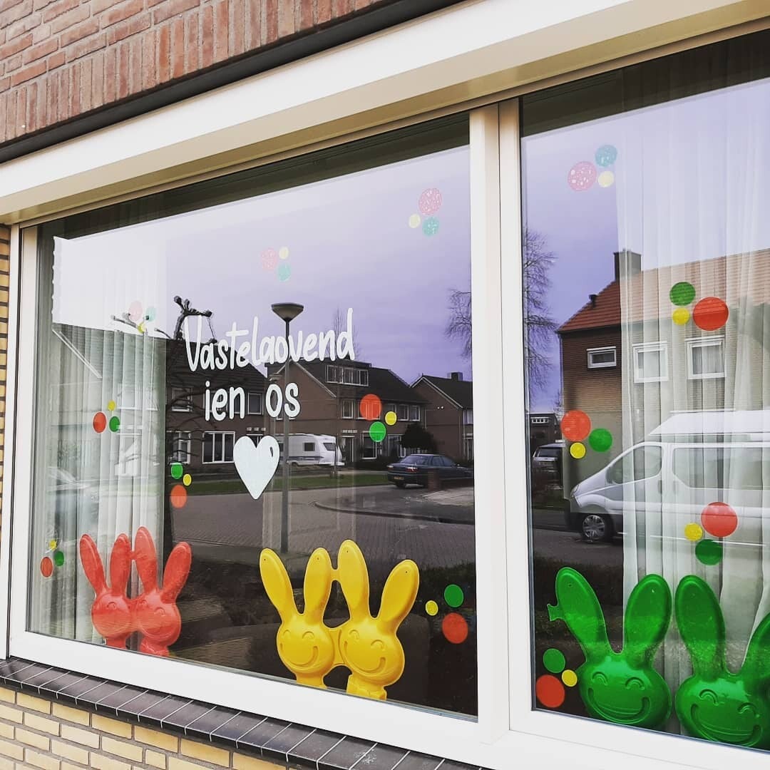 Raamsticker Vasteloavend ien os hart