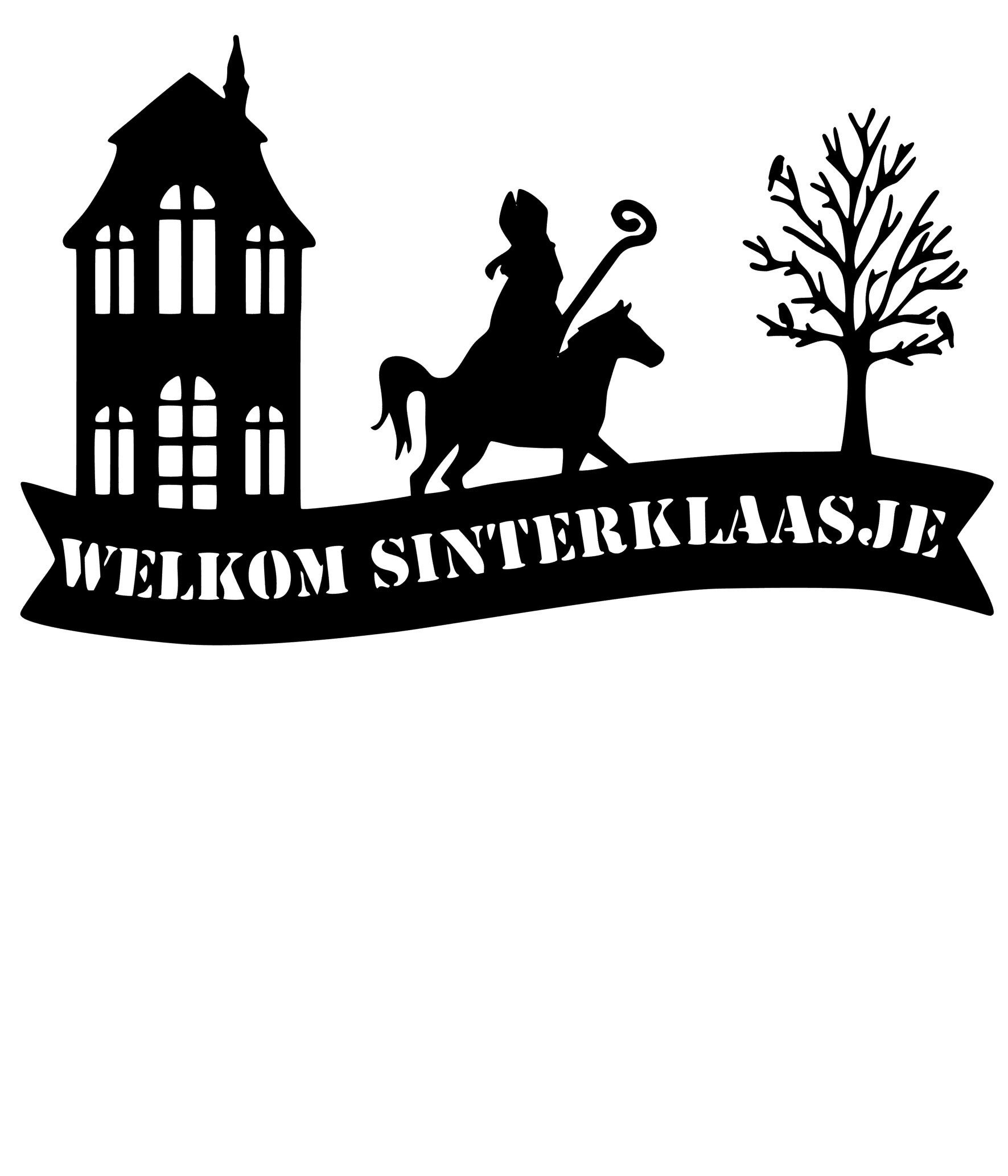 Raamsticker welkom sinterklaasje