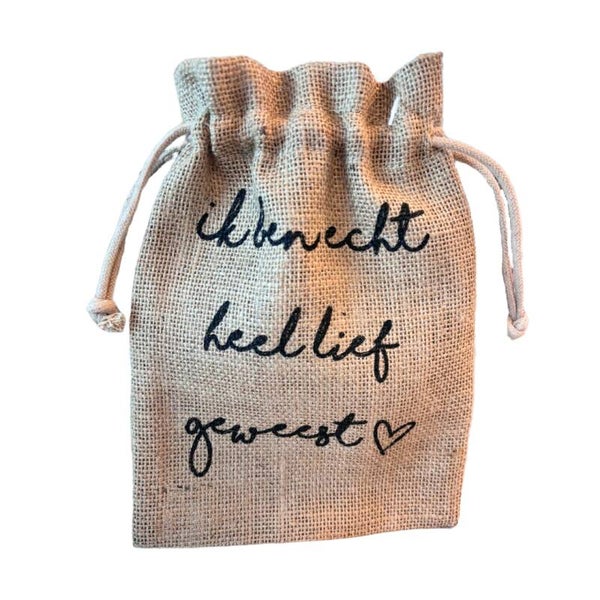 Pepernoten zakjes "ik ben echt heel lief geweest"