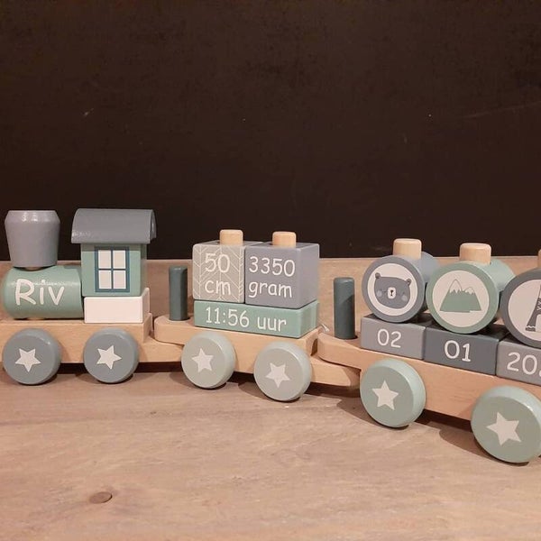Little dutch trein blauw