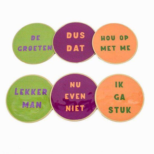 Onderzetters met tekst