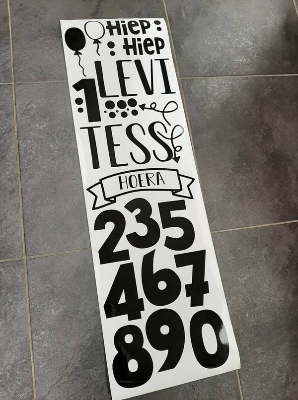 Raamsticker verjaardag