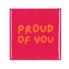 Tegeltje Proud of you