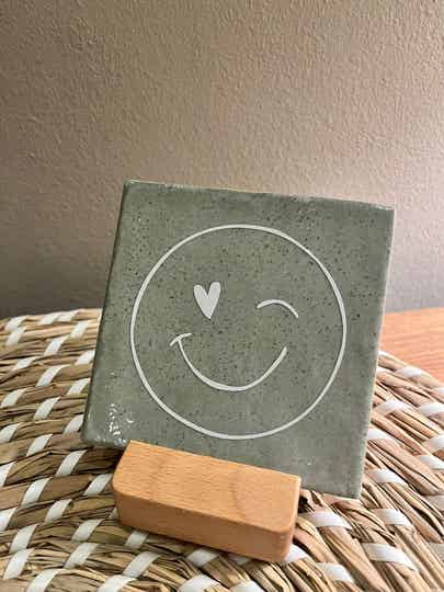 Tegeltje smiley