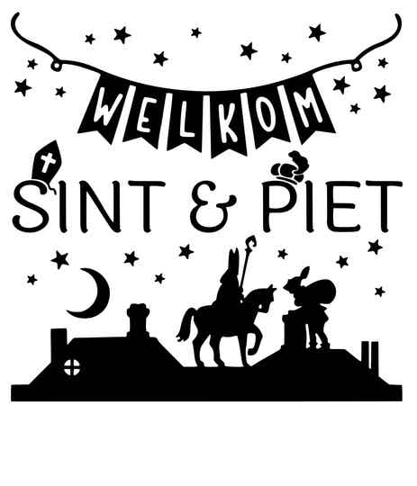 raamsticker welkom sint en piet