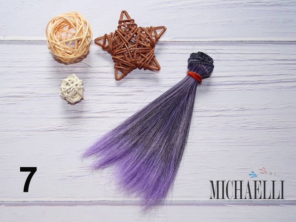 Gerade Haare für Puppen 15x100 cm - Farbe 07