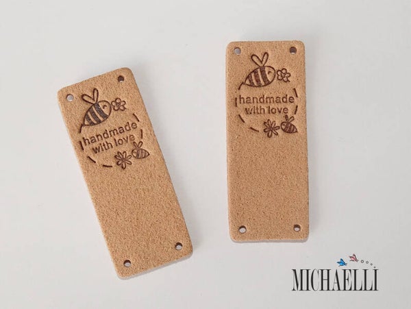 1 Stk. PU-Lederetikette - 09