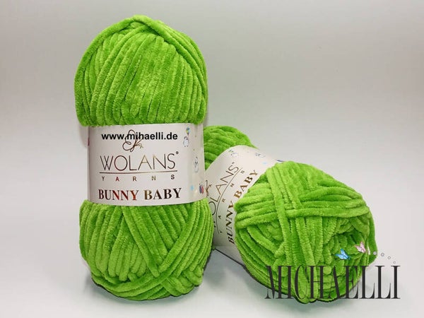 Wolans Bunny Baby - Farbe 100-69 - Apfelgrün