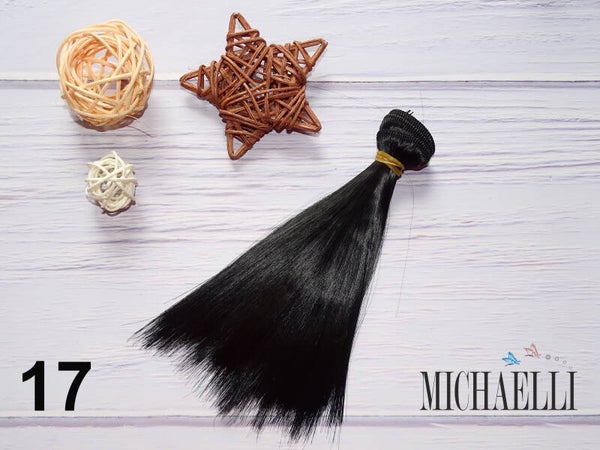 Gerade Haare für Puppen 15x100 cm - Farbe 17