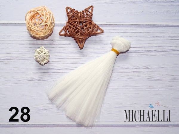 Gerade Haare für Puppen 15x100 cm - Farbe 28