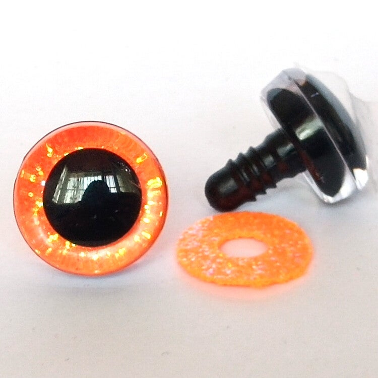 Sicherheitsaugen mit Neonfarben - 1 Paar - Farbe 30-09