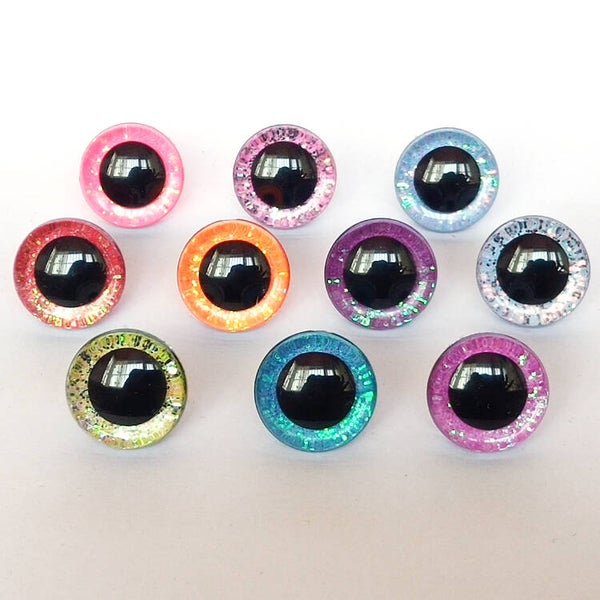 10 Paar - 20 stk. Sicherheitsaugen mit Neonfarben N03