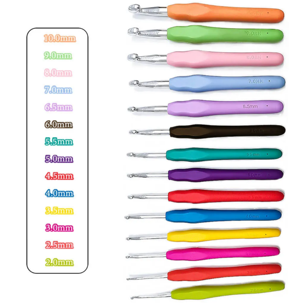 Häkelnadelset - 14 Stk. Modell LG-72