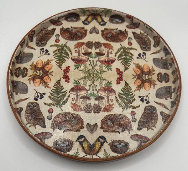 Decorative timber tray