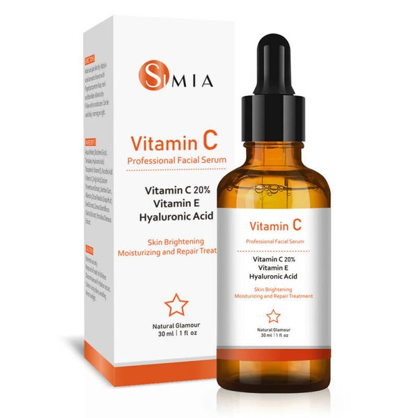 Simia™ Vitamine C Serum 30ml - Met Vitamine E & Hyaluronzuur
