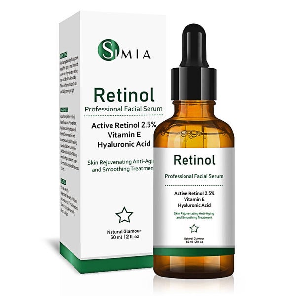 Simia™ Active Retinol Serum 60ml - Met Vitamine E & Hyaluronzuur
