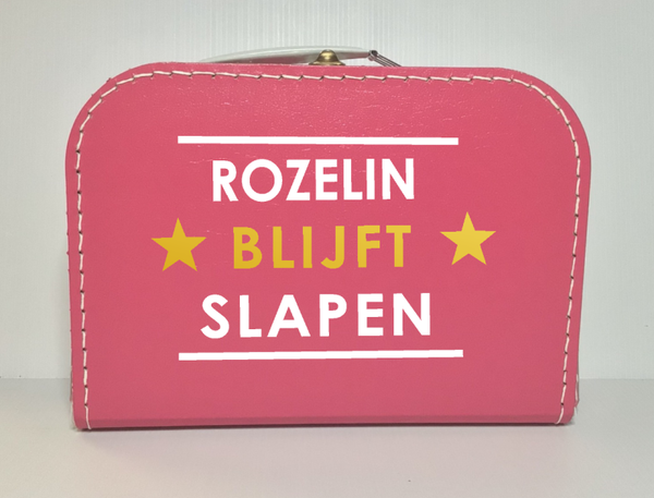 Koffertje ? blijft slapen