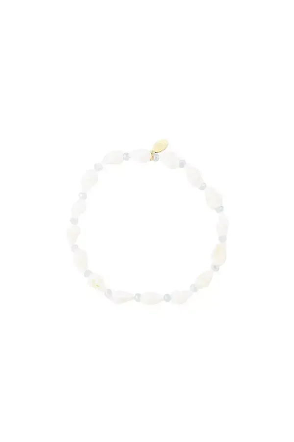 Zeeschelp armband - Strandcollectie Blauw Stainless Steel