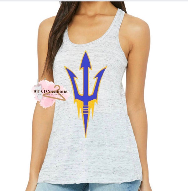 Blue Devils logo tank