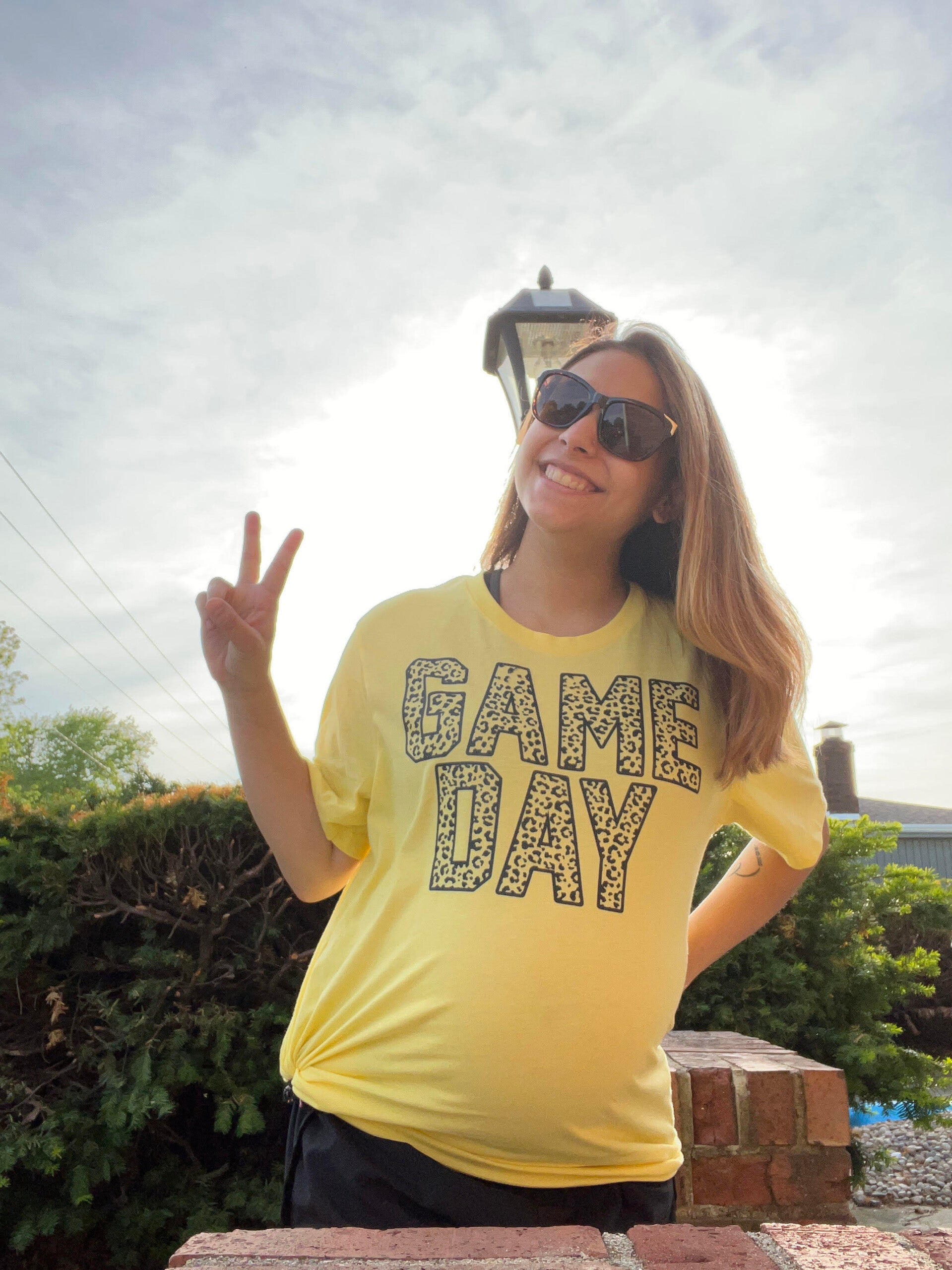 Game day leopard tee