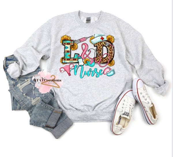 L&D nurse southern crewneck