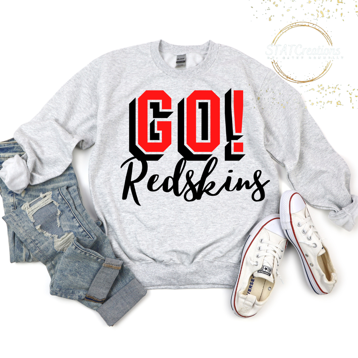GO Redskins crewneck