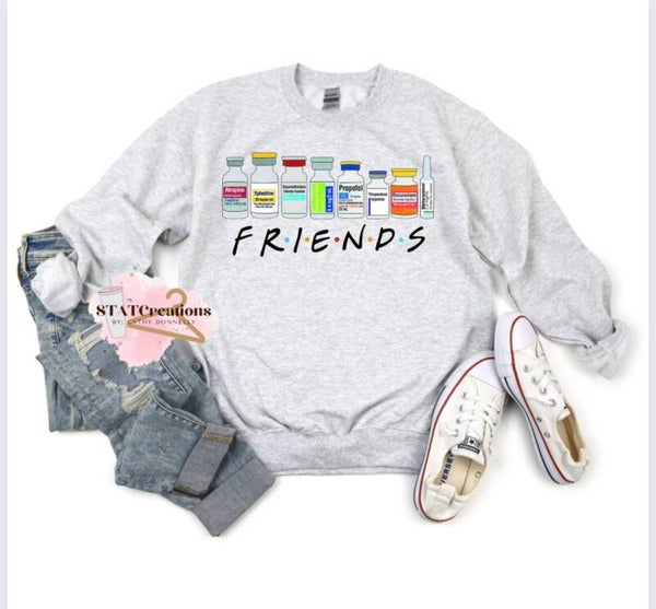 Nurse FRIENDS crewneck