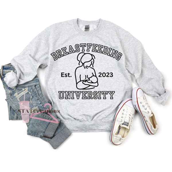 Breastfeeding University crewneck