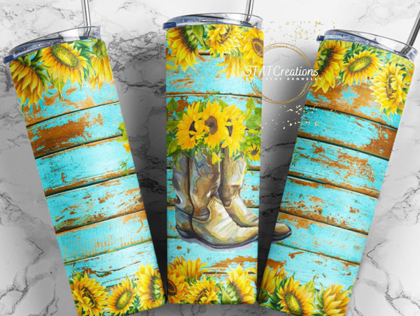 Country boots tumbler