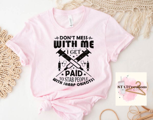 Sharp objects nurse tee