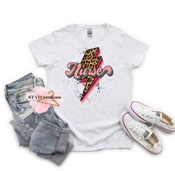 Nurse lightening basic tee
