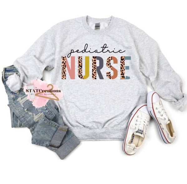 Pediatric nurse crewneck