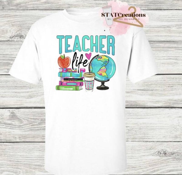Teacher life basic tee