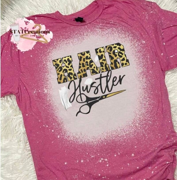Hair hustler bleached tee