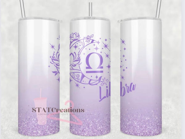 Libra zodiac tumbler