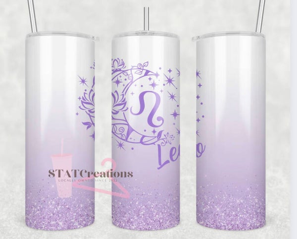 Leo zodiac tumbler