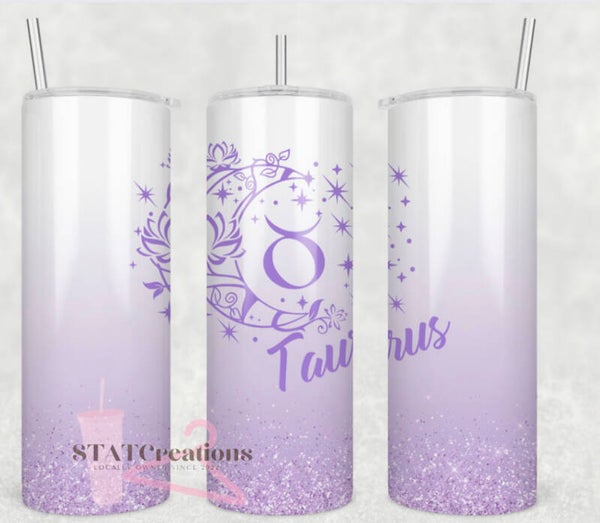 Taurus zodiac tumbler