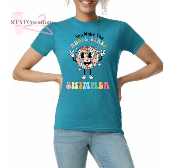 Class shimmer tee