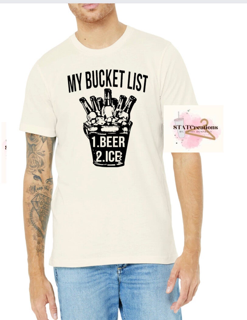 Bucket list beer tee