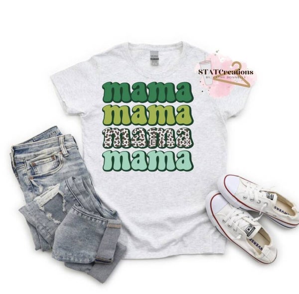St. Patrick's mama basic tee