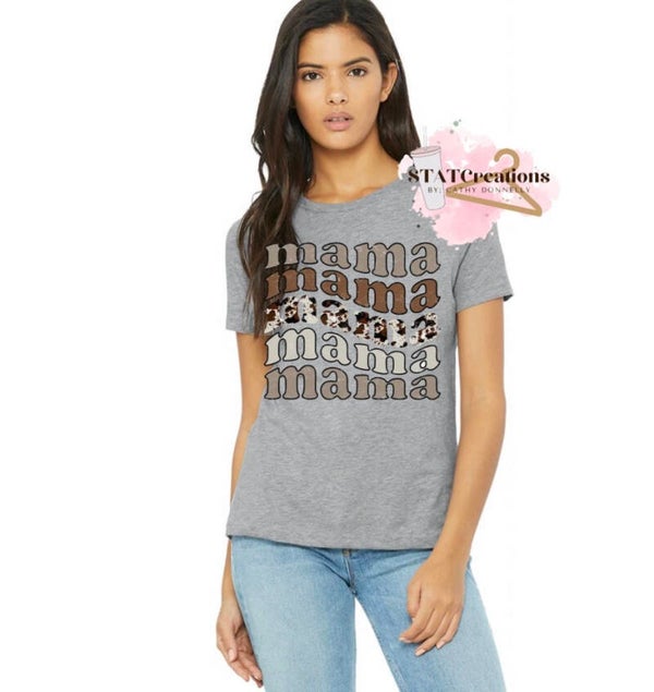 Mama cowhide basic tee